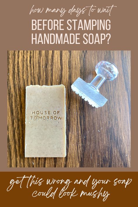 stamping handmade soaps How To Stamp Soap, Soap Stamps Diy How To Make, Diy Soap Stamp, Soap Making For Beginners, Vintage Bungalow, Soap Packaging Diy, Beeswax Soap, Soap Stamps, Stamp Handmade