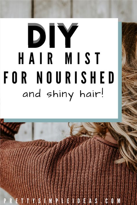 Diy Texture Spray For Fine Hair, Hair Refresher Spray Diy, Diy Hair Mist Sprays, Diy Hair Fragrance Mist, Diy Hair Mist, Diy Hair Growth Spray, Glycerin For Hair, Hair Repair Diy, Haircare Natural