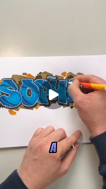 How To Graffiti Letters, Graffiti Ideas Art, Graffiti Names Ideas, Graffiti Words Names, Name Graffiti Art, Graphitis Street Art, Easy Graffiti Art, Graffiti Lettering Tutorial, Graffiti Tutorial