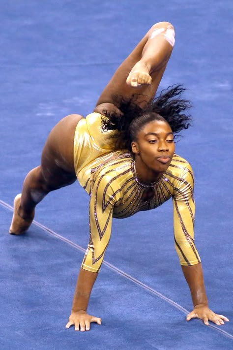 Watch Chae Campbell's 2021 Gymnastics Floor Routine | Video High School Gymnastics, Gymnastics Floor Routine, Black Gymnast, Gymnastics Pics, Desert Goddess, Monica Puig, Gymnastics Floor, Young Gymnast, Gymnastics World