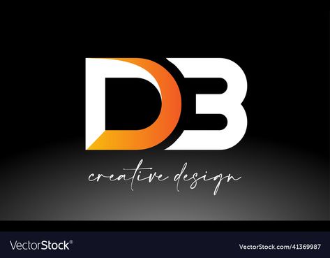 Db Logo Design, Creation Logo, Db Logo, Design Icon, Color Vector, Golden Color, Letter Logo, Business Names, Icon Design