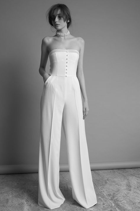 White Bridal Jumpsuit, White Ballgown, Bride Pantsuit, Bridal Pantsuit, Bridal Pants, Wedding Pantsuit, Women Suits Wedding, Wedding Gowns With Sleeves, Simple Gowns