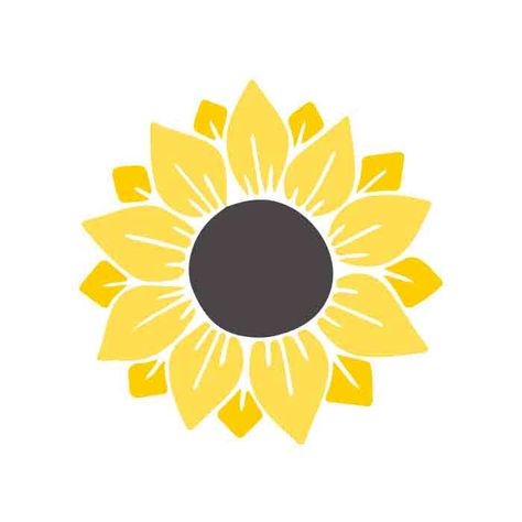 Sunflower Svg Free Files, Flowers Svg Free, Free Sunflower Svg, Flower Svg Free, Cricut Sunflower, Sublimation Patterns, Sunflower Clip Art, Vinyl Flowers, Cricut Storage