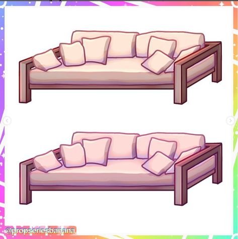 Croquis, Couch Prop Gacha, Gacha Sofa Prop, Gacha Stuff Prop, Free Gacha Props, Gacha Bedroom Props, Gacha Furniture Props, Gacha Bed Prop, Gacha Custom Props