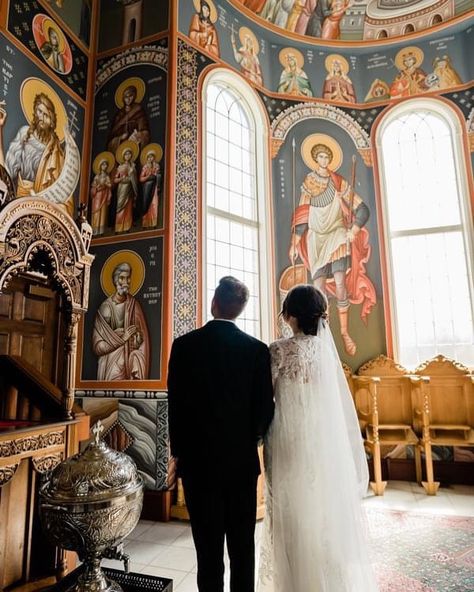 Christ Centered Wedding, Greek Orthodox Christian, Image Of God, Orthodox Catholic, Orthodox Wedding, Eastern Orthodox Church, Christian Couples, Greek Orthodox Church, Catholic Wedding