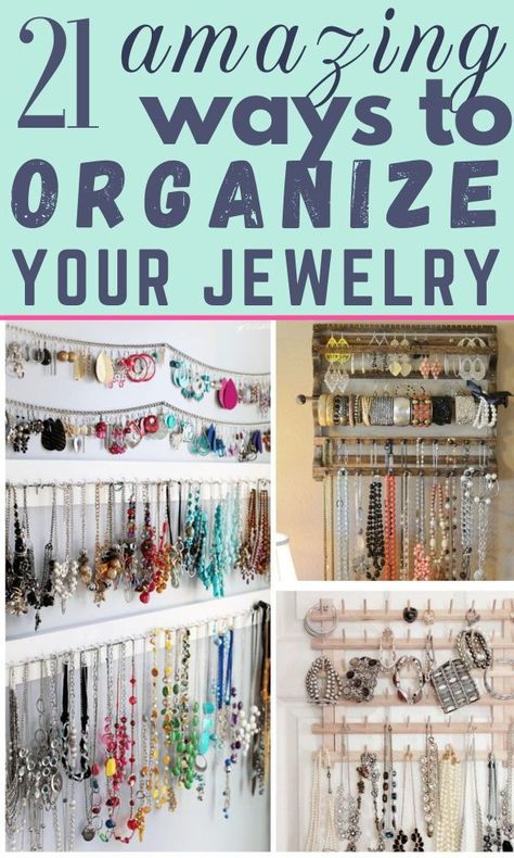 Tired of tangled necklaces and missing earrings? Create your own DIY jewelry organizer with these easy-to-follow ideas! Whether it's a wall-mounted piece or a simple jewelry tray, our guide covers everything from DIY jewelry boxes to upcycled racks. Find the perfect solution for your style and space! Jewelry Organization Ideas, Jewerly Organizer, Jewelry Storage Diy, Diy Organizer, Jewelry Box Diy, Organizing Hacks, Organisation Hacks, Ways To Organize, Jewelry Organizers