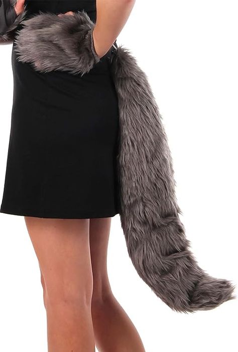 Amazon.com: elope Wolf Plush Oversized Costume Tail for Adults and Kids Standard : Clothing, Shoes & Jewelry Dalek Costume, Wolf Plush, Wolf Tail, Wolf Costume, Wolf Ears, Goddess Costume, Mermaid Costume, Pirate Costume, Couple Halloween Costumes