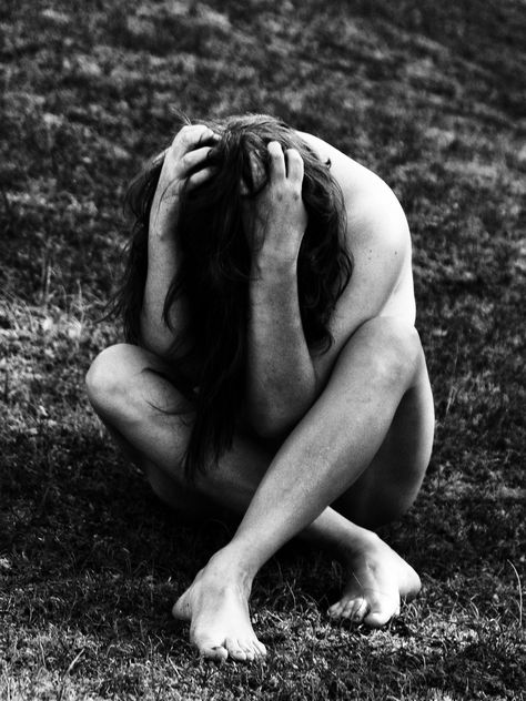 Vulnerable Woman Photography, Emotional Poses Photography, Person Breaking Down Pose, Woman Sobbing Reference, Emotion Photography Poses, Despair Pose Photography, Angry Woman Photography, Fear Reference Pose, Person Slumped Over Reference