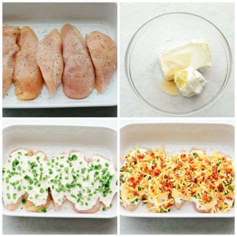 Dinnertime-ready, this jalapeno popper chicken is creamy and delicious with the perfect amount of heat! It has all of the flavors of your favorite appetizers, but in one easy-to-make meal! Jalapeño Pepper Chicken, Jalapeno Popper Chicken Sandwich, Baked Jalapeno Popper Chicken, Crockpot Jalapeno Popper Chicken, Cream Cheese Jalapeno Chicken, Jalapeño Cream Cheese Chicken, Jalapeño Popper Chicken Bake, Jalepeno Chicken Bake, Pepperjack Chicken