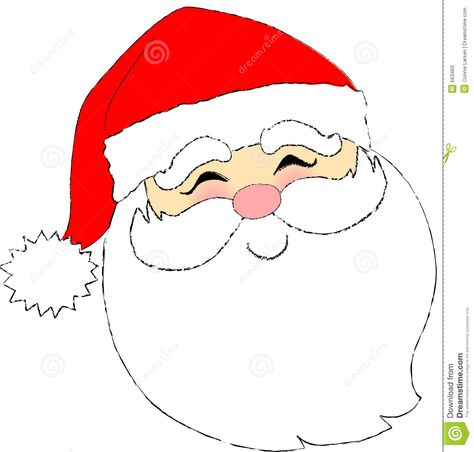 Photo about Cartoon-type illustration of a Santa face. Illustration of holiday, jolly, drawing - 663460 Santa Claus Drawing, Santa Cartoon, Nail Art Noel, Santa Claus Face, How To Draw Santa, Santa Claus Images, Paintings Easy, Felt Crafts Christmas, Santa Patterns