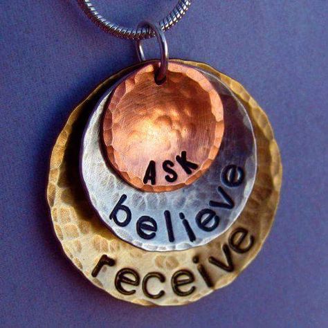 What are you in the process of creating? #Ask #Believe #Receive www.thesecret.tv Ask Believe Receive, Manifestation Miracle, Secret Law Of Attraction, Law Of Attraction Quotes, Hand Stamped Jewelry, Abraham Hicks, Happy People, The Words, Positive Thinking