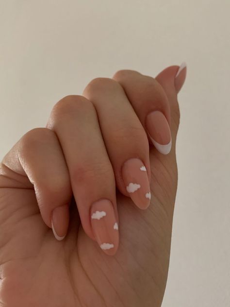 Paznokcie Hello Kitty, May Nails, Hello Nails, Subtle Nails, Simple Gel Nails, Casual Nails, Blush Nails, Soft Nails, Short Acrylic Nails Designs