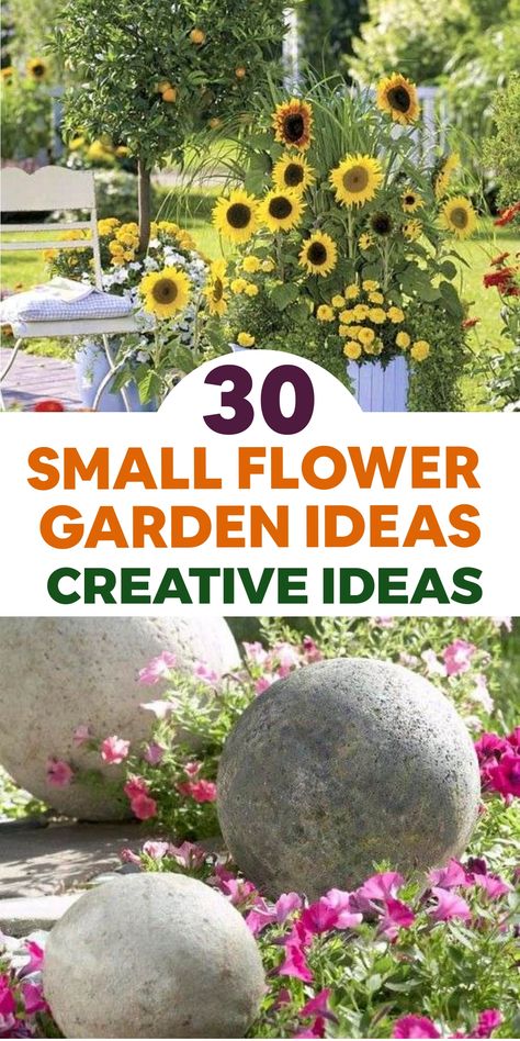 Transform your outdoor haven with these delightful small flower garden concepts to infuse color and charm into any cozy nook of your yard. Design a lively border garden featuring a variety of perennial blooms such as daisies and marigolds, arrange an adorable window box brimming with petunias and geraniums, or establish a vertical garden on a trellis showcasing flowing blossoms like morning glories. Small Flower Garden Ideas, Small Flower Garden, Border Garden, Flower Garden Ideas, Fall Landscaping, Small Flower Gardens, Tiny Garden Ideas, Mailbox Landscaping, Bucket Gardening