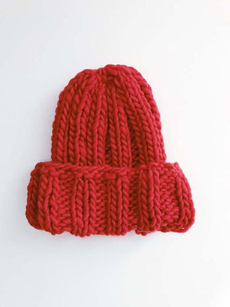 Peter Fisherman Rib Beanie       $54 Free shipping     Chunky knit | wool | lobster red beanie | unisex | beanie Vintage Academia, Chunky Beanie, Chunky Knit Hat, Red Beanie, Knitted Beanie, Fall Inspo, Knitting Tutorial, Winter Aesthetic, Red Aesthetic