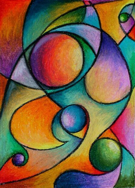 Abstract oil pastel design                                                                                                                                                     More Classe D'art, Chalk Pastel Art, 7th Grade Art, 8th Grade Art, Art Projects For Teens, 6th Grade Art, Soyut Sanat Tabloları, Oil Pastel Art, Year 11