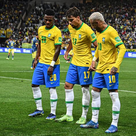 Neymar Brazil 2022 World Cup, Brazil 2022 World Cup Team, Brazil World Cup 2022 Wallpaper, Brazil Celebrations, Brazil World Cup Wallpaper, Brazil Dance Football, Brazil Soccer Wallpaper, World Cup Aesthetic, World Cup 2022 Brazil