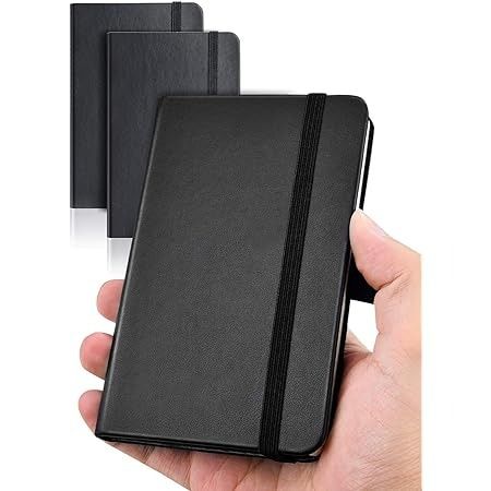 Amazon.com : TWONE Pocket Notebook, 6 Pack Softcover Mini Notebooks 3.5" x 5.5" Black Notebook Small Memo Notepad for Men Women Kids Traveler Author, 30 Sheets,60 Lined Pages : Office Products Teacher Calendar, Journal Business, Black Notebook, Planner Writing, Business Notebooks, Leather Bound Journal, Small Journal, Memo Notepad, Pocket Journal