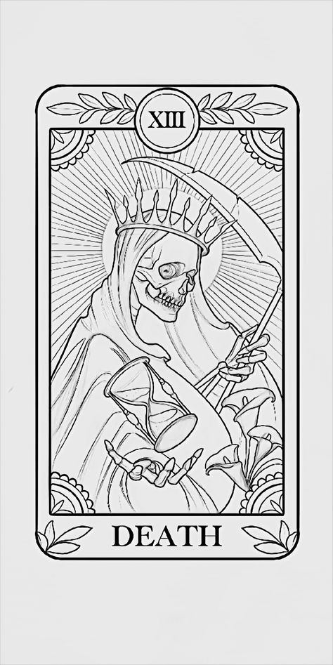 Tarot Card Drawing Base, Tarot Tattoo Flash, Tarot Deck Tattoo, Drawing Tarot Cards, Terro Cards Tattoos, Tarot Card Flash Tattoo, Blank Tarot Card Template, Tarot Flash Tattoo, Tarot Card Ideas