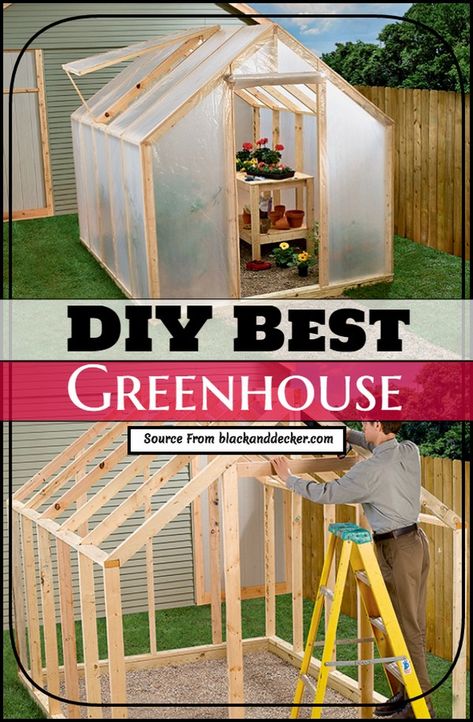 #diy #diyprojects #diygreenhouse #diygreenhouseplans Simple Greenhouse Plans, How To Make Your Own Greenhouse, Make Your Own Greenhouse, Wooden Greenhouse Ideas, Cheap Greenhouse Diy, How To Make A Greenhouse, Diy Greenhouse Cheap Easy, Wood Greenhouse Plans, Diy Small Greenhouse