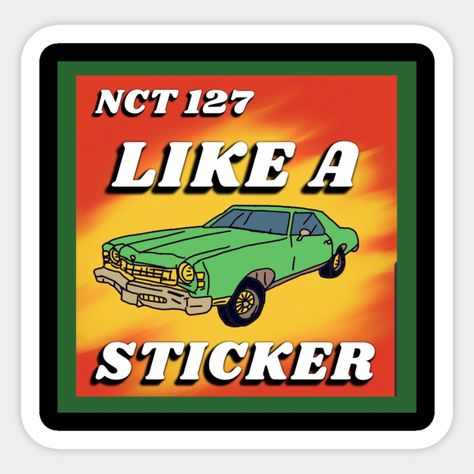 NCT 127 Sticker - Nct 127 - Sticker | TeePublic Nct Stickers Printable, Sticker Nct Wallpaper, Nct Dream Printable Stickers, Nct 127 Sticker Photoshoot, Nct Stickers, Nct 127 Sticker, Nct Sticker, Nct Logo, Sticker Nct 127 Album Cover