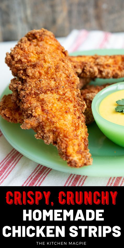 Essen, To Go Breakfast Ideas For Adults, Batter Recipe For Chicken, Chicken Strip Recipes Baked, Chicken Tender Recipes Fried, Batter For Fried Chicken, Chicken Batter Recipe, Battered Chicken Tenders, Fried Chicken Strips Recipe