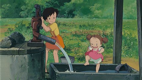 Totoro Gif, Ghibli Gif, Studio Ghilbi, Isao Takahata, Secret World Of Arrietty, Personajes Studio Ghibli, Ghibli Artwork, Studio Ghibli Movies, Studio Ghibli Art