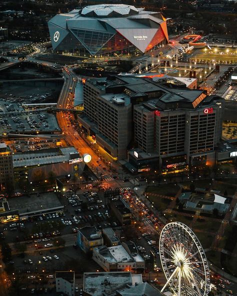 Happy #404Day, #ATL! 😝 #DiscoverATL | #� Mercedes Benz Stadium, Atlanta Georgia Downtown, Southern Aesthetic, Atlanta Downtown, Atlanta Skyline, Travel Destinations Photography, State Of Georgia, Georgia Institute Of Technology, Atlanta Photography