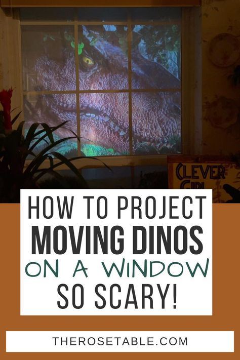 Here's how to project scary, moving dinosaurs on a window for a Jurassic Park party! Jurassic Park Decoration, Jurassic Park Party Decorations Diy, Jurassic Park Movie Night, Diy Jurassic Park Decorations, Jurassic Park Halloween Decorations, Jurassic Park Decor, Jurassic Park Party Food, Jurassic Park Birthday Party Decorations, Jurassic Park Classroom