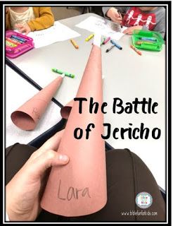 Joshua and the Battle of Jericho Song & ideas for preschool #Biblefun #OTBiblelesson #preschoolbiblelessons Joshua And The Battle Of Jericho Lesson, Joshua Jericho Activity, Joshua Battle Of Jericho Craft, Battle Of Jericho Activities, Walls Of Jericho Activity, Jericho Craft Sunday School, Joshua And Jericho, Battle Of Jericho Craft, Jericho Craft