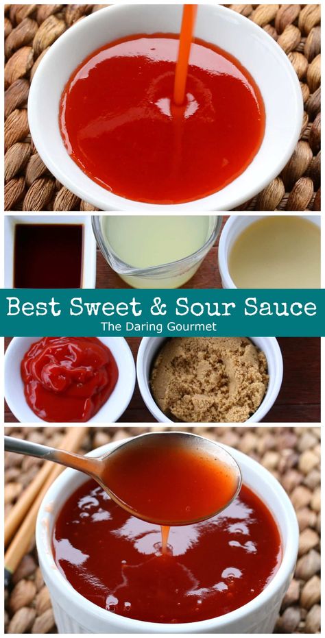 Best Sweet And Sour Sauce Recipe, Best Sweet And Sour Sauce, Sweet And Sour Sauce Recipe, Sweet N Sour Sauce Recipe, Sweet Sour Sauce, Canh Chua, Homemade Chinese Food, Sweet And Sour Sauces, Asian Sauce