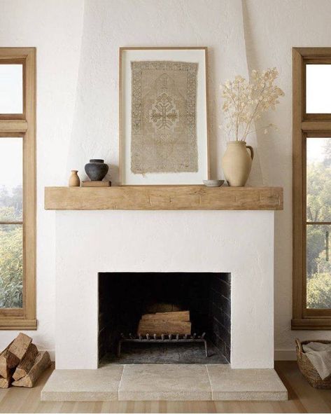 Keep It Cozy With These 15 Stunning Stucco Fireplace Ideas Mediterranean Fireplace Ideas, Spanish Style Fireplace, Mediterranean Fireplace, Black Brick Fireplace, Plaster Fireplace, Stucco Fireplace, Cottage Fireplace, Summit Lake, Black Tile