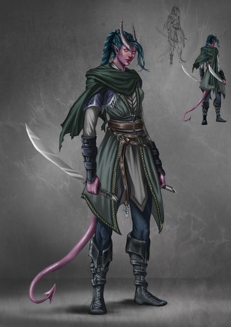 Tiefling Rogue, Tiefling Female, Roleplay Characters, Fantasy Races, Dungeons And Dragons Characters, Dungeons And Dragons Homebrew, Fantasy Warrior, Fantasy Rpg, Fantasy Inspiration