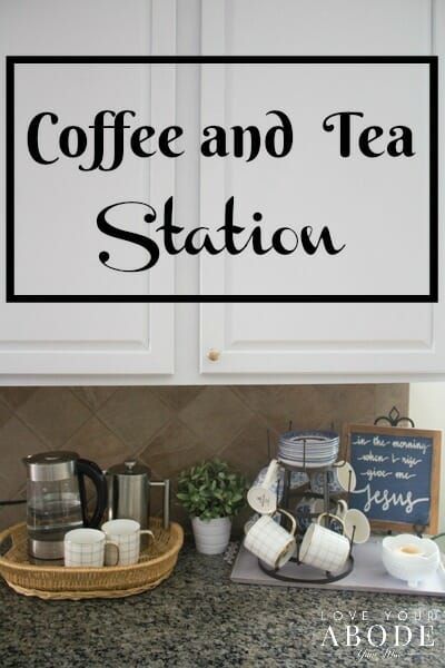 Tea And Coffee Station, Coffee Vibes Aesthetic, Coffee Station Ideas Countertop, Coffee And Tea Station, Coffee Bar In Kitchen, Bar In Kitchen, Coffee Station Kitchen, Coffee Vibes, Beverage Station