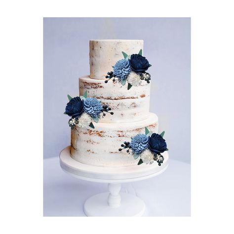 Navy White Wedding Cake, Blue Velvet Wedding Cake, Dusty Blue And Navy Centerpieces, White Cake With Blue Flowers, Blue And Red Wedding Cake, Wedding Cake Blue Flowers, Dark Blue Wedding Cake, Wedding Cake Blue And White, Wedding Cake Navy Blue