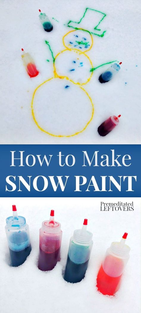 Snowday Activities, Snow Paint, Make Snow, Paint Tutorial, Snow Activities, Winter Activity, Winter Activities For Kids, Diy Winter, Snow Much Fun