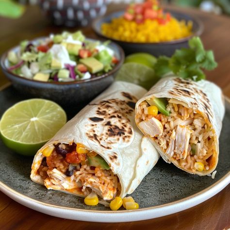 Dive into the flavors of Mexico with these easy Chicken and Bean Burritos, a quick and satisfying meal perfect for any day of the week. Loaded with juicy Burrito Chicken Recipe, Costco Rotisserie Chicken Recipes, Costco Rotisserie Chicken Recipe, Bean Burritos Recipe, Greek Chicken Pita, Burrito Recipe Chicken, Chicken Main Dish Recipes, Costco Rotisserie Chicken, Chicken Recipes For Dinner