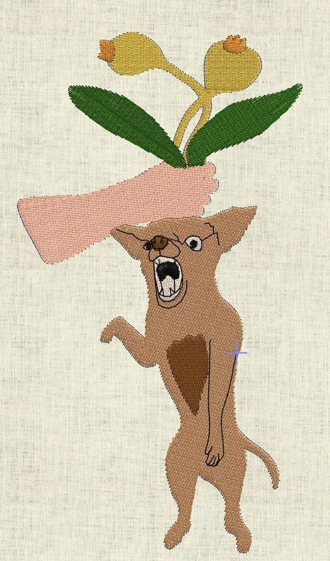 Digital Embroidery File of Grumpy Chihuahua Mandrake - Beginner Friendly - Medium - 30 min embroidery Digital Embroidery, Media Design, Embroidery Files, Embroidery Machine, Love Is All, Chihuahua, Mother’s Day, Machine Embroidery, Pet Supplies