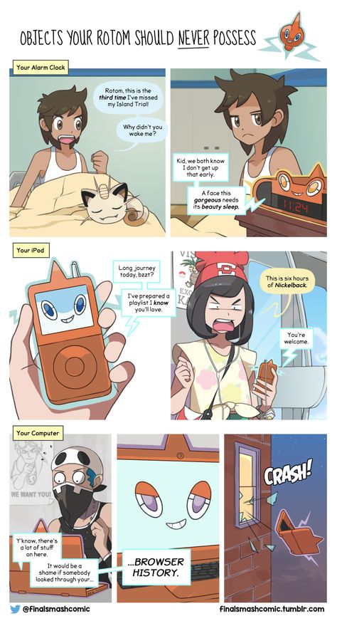 Objects Your Rotom Should Never Possess | Pokémon Sun and Moon | Know Your Meme Pokemon W, Cartoon Movie Characters, Pokemon Adventures Manga, Pokemon Game Characters, Pokemon Official, Pokemon People, Pokemon Alola, Cartoon As Anime, Pokemon Comics