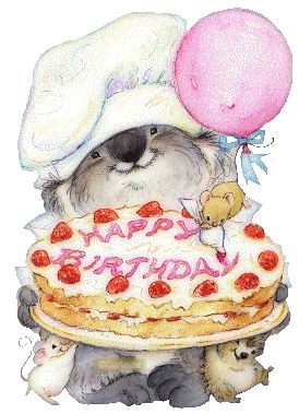 Happy Birthday Koala Happy Birthday Chef, Best Birthday Quotes, Happy Birthday Art, Birthday Clips, Cute Happy Birthday, Happy Birthday To Us, Birthday Meme, Vintage Birthday, Happy B Day