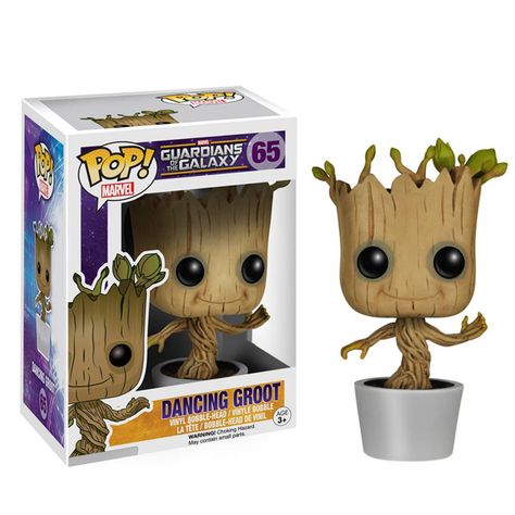 Guardians of the Galaxy Dancing Groot Pop Vinyl Bobble Figure Groot Figurine, Popping Dance, Groot Toy, Dancing Groot, Baby Groot Dancing, Groot Dancing, Groot Guardians, Pop Figurine, Univers Marvel