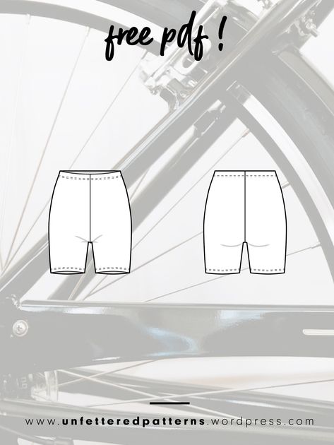 Short leggings / bike shorts – Free sewing pattern download PDF #UP1013 – Unfettered Patterns Biker Shorts Sewing Pattern Free, Bike Shorts Pattern Free, Bike Shorts Sewing Pattern, Free Sew Pattern, Pattern Free Sewing, Shorts Pattern Sewing, Shorts Pattern Free, Shorts Sewing Pattern, Legging Court