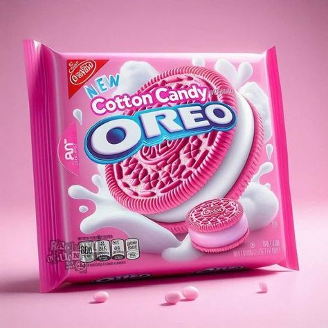 Pink Oreos, Smash Or Pass, Oreo Cookies, Pink Art, Cotton Candy, Oreo, Cookie Recipes, Biscuits, Candy