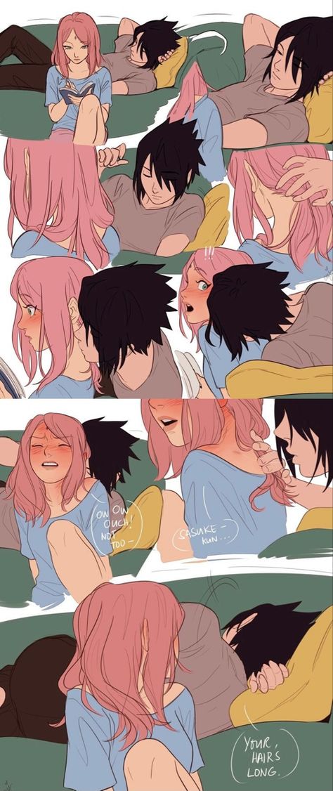 Sakura Sasuke, Sasuke Sakura Sarada, Sasuke Uchiha Sakura Haruno, Comics Anime, Sasuke Sakura, Naruto Comic, Sakura Uchiha, Anime Fairy, Naruto Funny