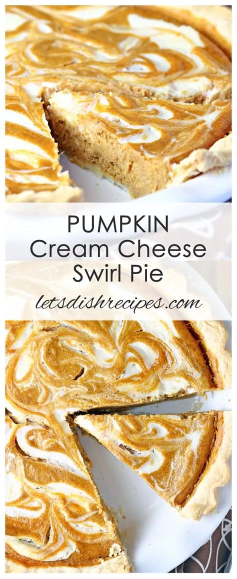 Cream Cheese Swirl, Pumpkin Cream Cheese Pie, Cream Cheese Pie, Pumpkin Pie Cheesecake, Pumpkin Cream Cheese, Recipe Pumpkin, Pie Pumpkin, Cheese Pumpkin, Banana Chocolate Chip Muffins