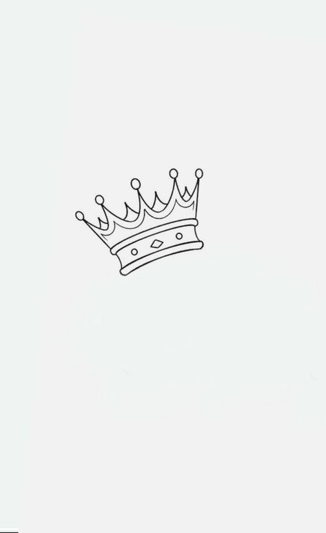 Simple King Crown Tattoo Design, Crown Small Tattoo, Prince Crown Drawing, Crown Drawing Sketches, Crown Tattoo Sketch, Crown Line Art, Coronas Tattoo, Crown Tattoo Ideas, Crown Sketch