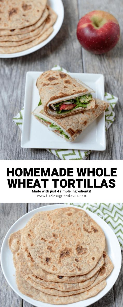 Homemade Whole Wheat Tortillas 8 Tortillas Homemade, Wheat Tortillas, Daniel Fast Recipes, Wheat Recipes, Whole Wheat Tortillas, Enjoy Your Meal, Tortilla Recipe, Homemade Tortillas, Makanan Diet