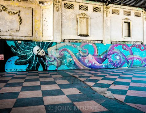 Mermaid Mural, Asbury Park Boardwalk, New Jersey Beaches, Sweet 16 Photos, Asbury Park Nj, Ocean Grove, Street Mural, Photo Shoot Location, Wall Painting Decor