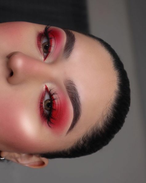 Eye Makeup Looks, Cute Eye Makeup, Eye Makeup Pictures, Red Makeup, Eye Makeup Designs, Dope Makeup, Colorful Eye Makeup, Jaclyn Hill, Makeup Eye Looks