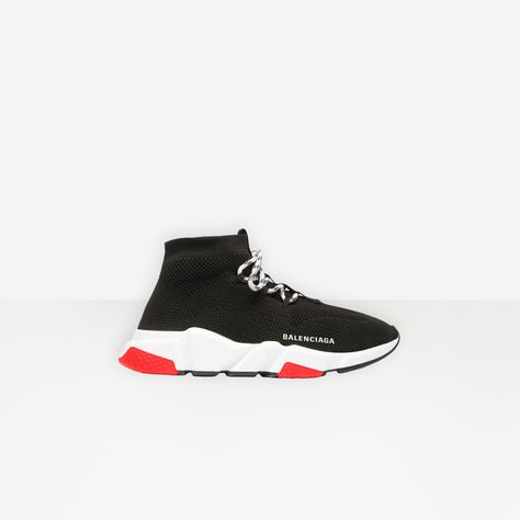 Black Speed Trainers Lace Up for Women | Balenciaga Balenciaga Trainers, Balenciaga Speed Trainers, Cute Womens Shoes, Nike Air Jordan Shoes, Balenciaga Speed Trainer, Balenciaga Speed, Lit Shoes, Balenciaga Shoes, Balenciaga Triple S