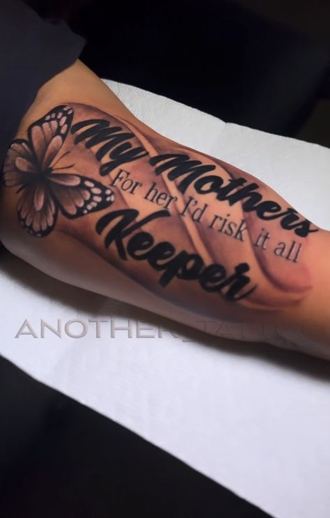 My Mother Keeper Tattoo, My Mothers Keeper Tattoo For Men, Mother Daughter Tattoos Unique Small Meaningful, Mothers Tattoo Ideas, Mothers Keeper Tattoo, My Mothers Keeper Tattoo, Pretty Tattoos With Meaning, Pretty Hand Tattoos For Women, My Siblings Keeper Tattoo